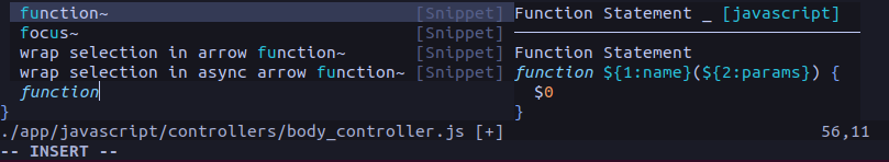 Neovim cmp_luasnipによるスニペット補完