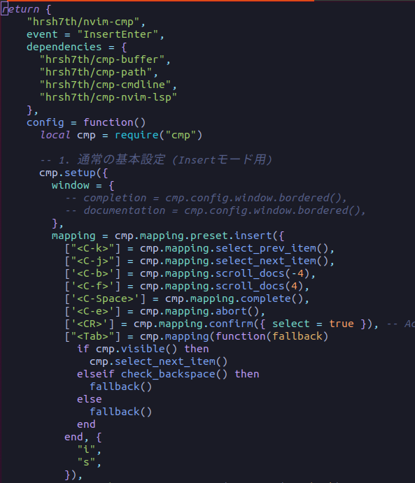 neovim tokyonight colorscheme