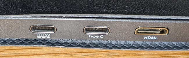 Dopesplayモバイルモニター入力ポート