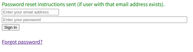 パスワードリセットメール送信
メッセージ