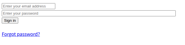 ログインフォーム