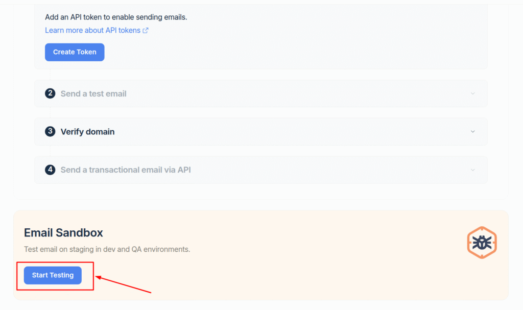 Mailtrap start testing