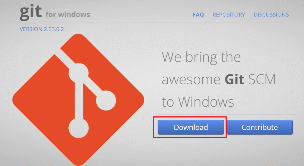Git for Windowsを公式サイトでダウンロード