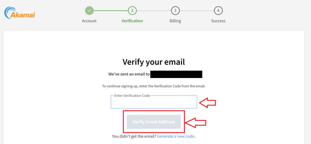 Akamai email verification